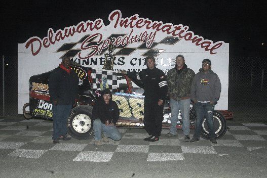 VINTAGE STOCK CAR WINNER DWAYNE HECK